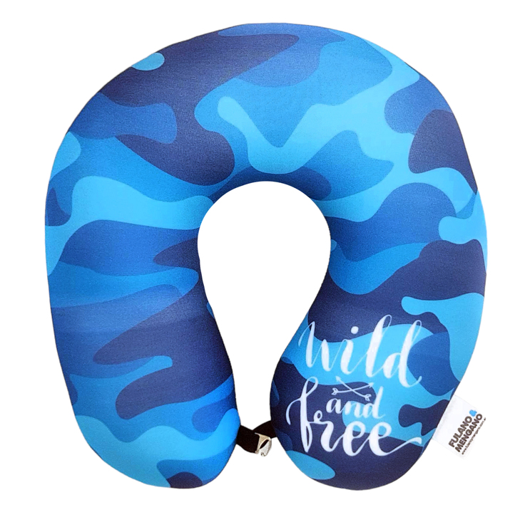 CUELLO MICROFIBRA - CAMUFLADO AZUL